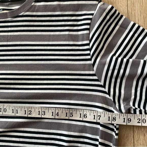 Nike Dri Fit Mens Striped Longsleeve Base Layer Shirt Size S - Picture 5 of 8